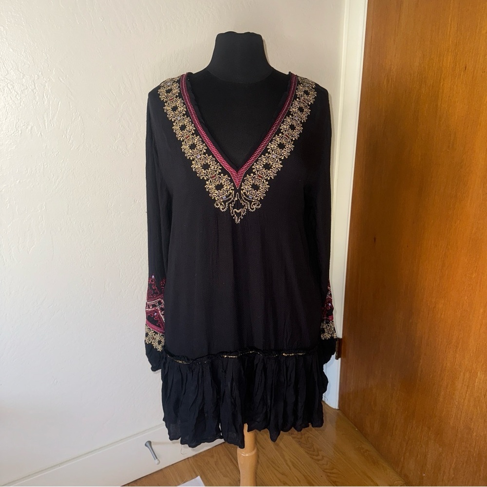 Free People Wild One Embellished Mini Dress Size Medium